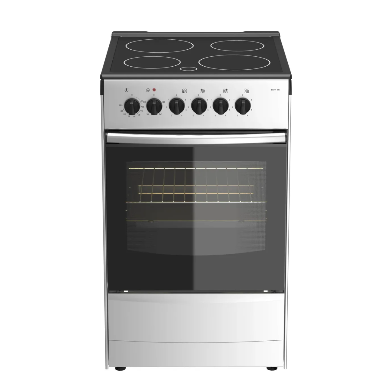 Электрическая плита Darina 1B EC 341 606 silver, стеклокерамика, инфракрасная, без крышки, серебристый/черный