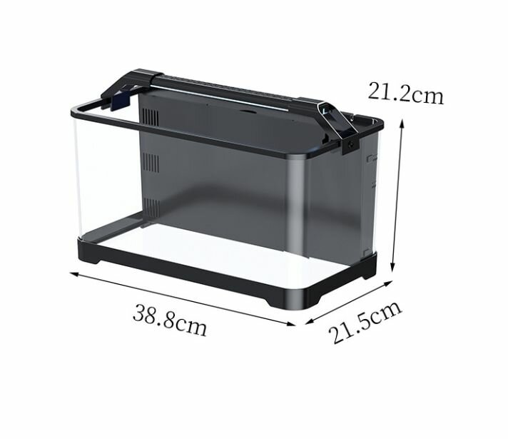 Картинки Аквариум для рыбок xiaomi Белый,38.5cm*21.5cm*21.2cm,11 аксессуаров