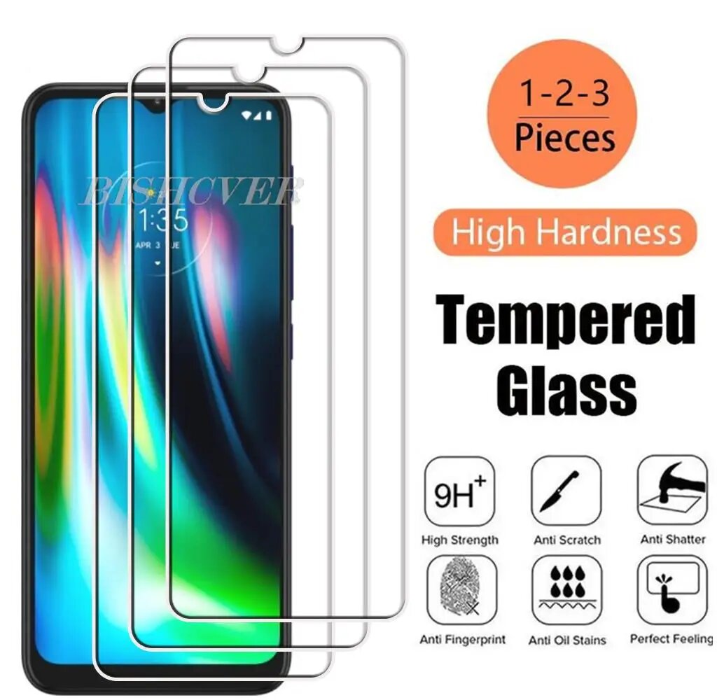 Закаленное стекло для Motorola Moto G9 Play 6,5 "MotoG9Play MotoG9 G9Play E7 Plus Защитная пленка для экрана телефона, For Moto G9 Play, Закалённое стекло, Only 1 Pieces