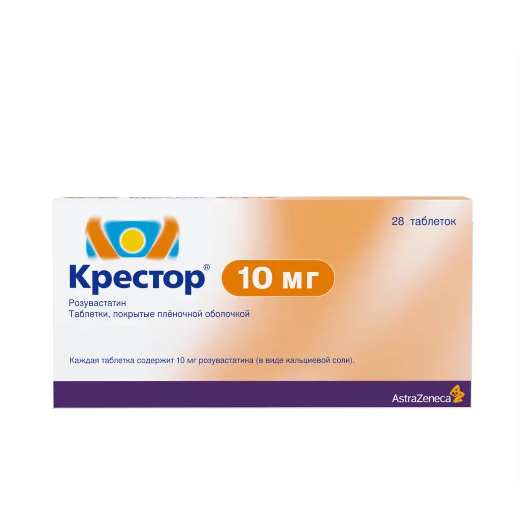 Крестор таблетки покрыт. плен. об. 10 мг 28 шт