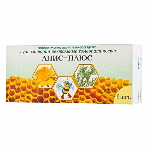 Аписплюс суппозитории ректальные 6 шт