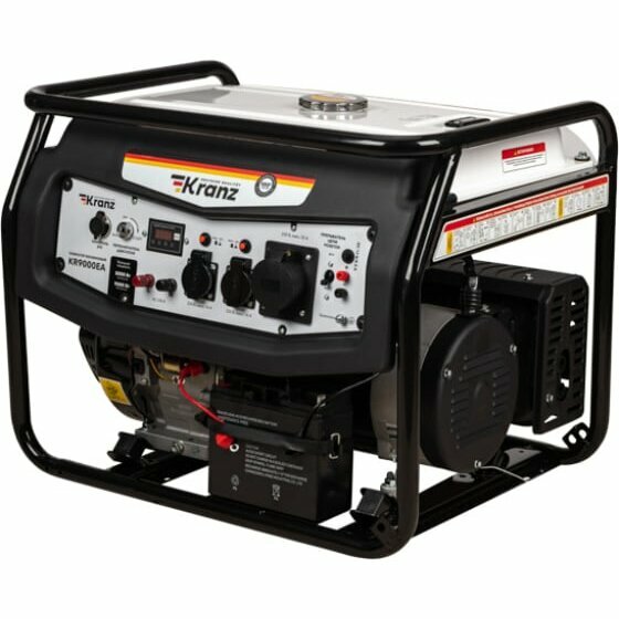 Kranz KR-16-1138 Электрогенератор бензиновый KR9000EA 9 кВт 97 дБ 85 кг