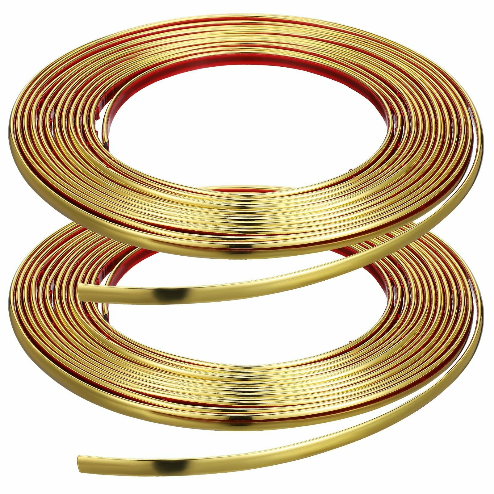 Гибкий молдинг из пвх золотого цвета для декора стен и зеркал 2 рулона