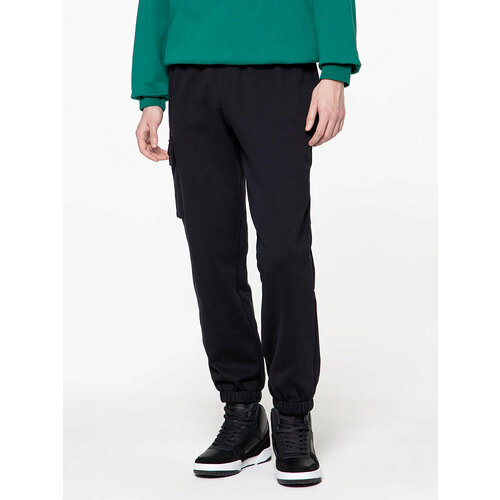 фото Брюки карго streetbeat jogger cargo fleece, размер s, черный