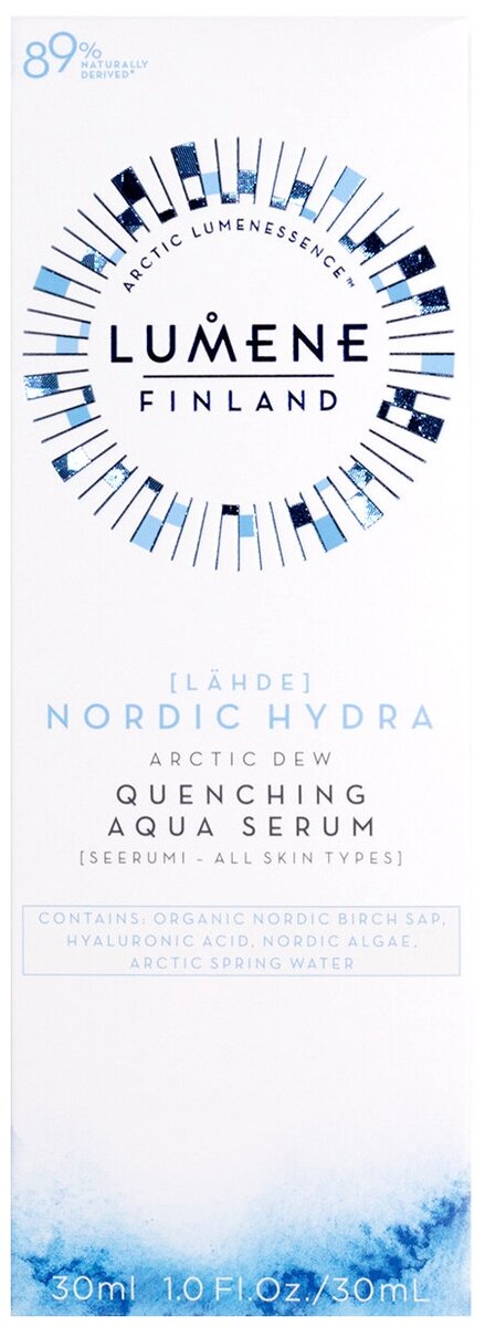 lumene сыворотка для лица nordic hydra