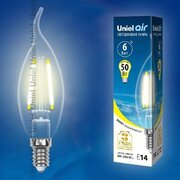 Светодиодная лампа Uniel LED-CW35-6W/WW/E14/CL GLA01TR