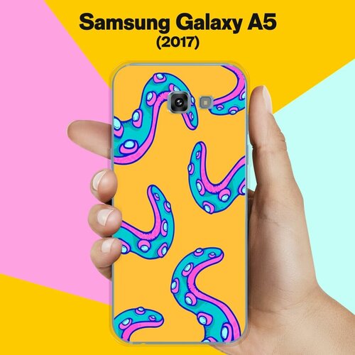 противоударный силиконовый чехол данганронпа лого на samsung galaxy a5 2017 самсунг галакси а5 2017 Силиконовый чехол на Samsung Galaxy A5 (2017) Осьминог / для Самсунг Галакси А5 2017
