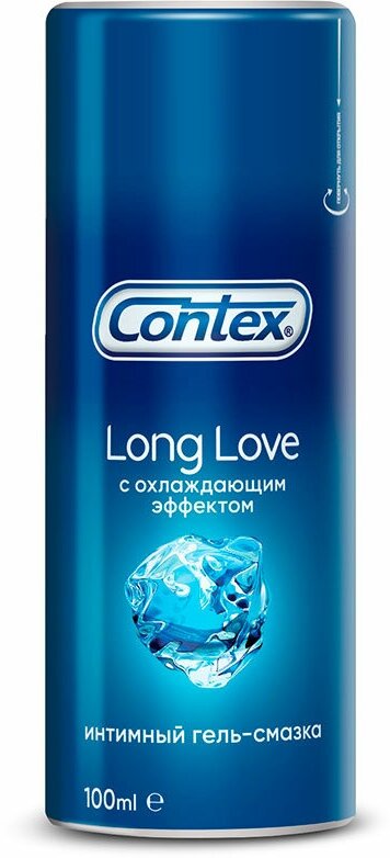 Гель-смазка интимная `CONTEX` Long Love (с охлаждающим эффектом) 100 мл