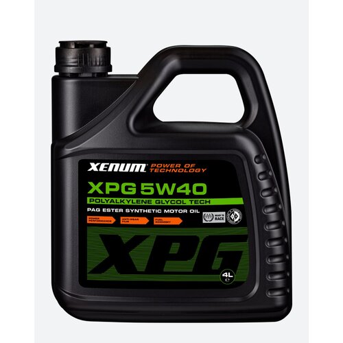 Моторное масло XENUM XPG 5W-40 Синтетическое с PAG (полиалкиленгликоль) технологией, 4л