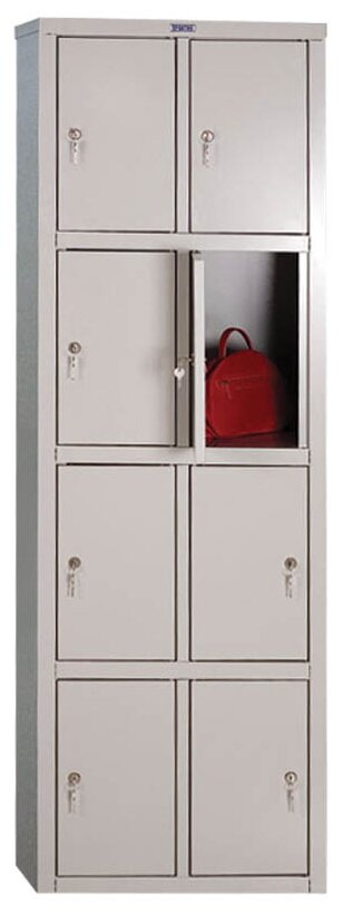 Металлический шкаф для одежды ПРАКТИК - фото №1