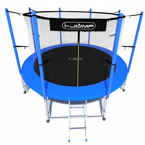 Каркасный батут i-JUMP Classic Light 12ft 366х366х260 см , blue батут i jump 12ft 3 66м с нижней сетью и лестницей blue