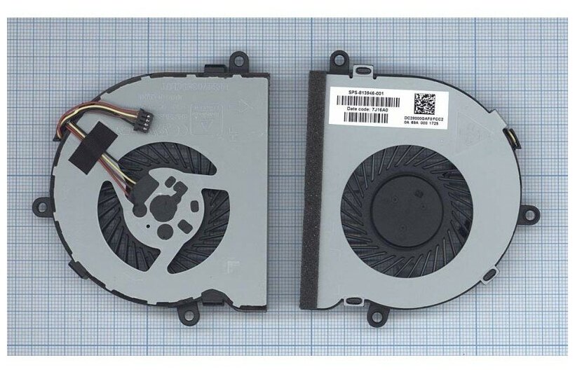 Вентилятор (кулер) для ноутбука HP Pavilion 15-AC 15-AF арт 020582