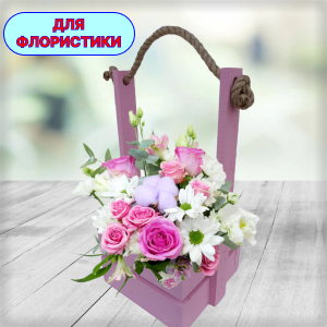 Ящик деревянный для дома декора флорист декоративный - фотография № 2