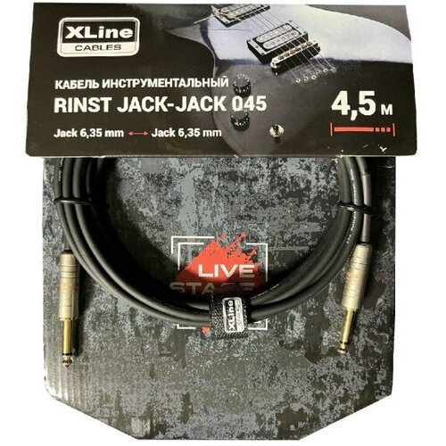 Кабель аудио 1xJack - 1xJack Xline Cables RINST JACK-JACK 045 4.5m кабель аудио 1xjack 1xjack xline cables rinst jack jack 06 6 0m