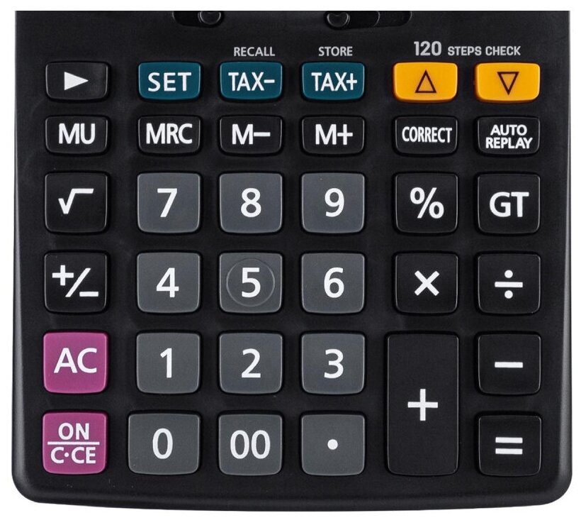 Калькулятор настольный Deli Core E1630 черный - фото №7
