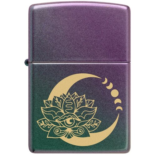 Оригинальная бензиновая зажигалка ZIPPO Classic 48614 Celtic Cross Design с покрытием Black Ice - Кельтский крест