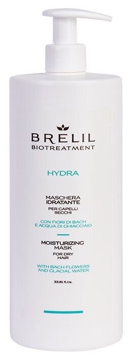 Brelil Professional BioTreatement Hydra Маска для волос увлажняющая, 1000 мл