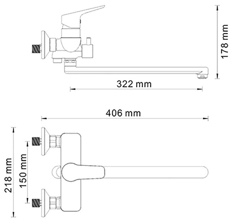 Смеситель Wasserkraft Lippe 4502L - фото №12