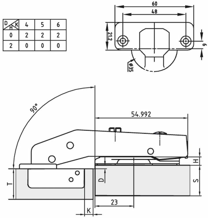 Петля FGV 90 Integra 2-Ways с доводчиком ( 2 шт. ) - фотография № 2