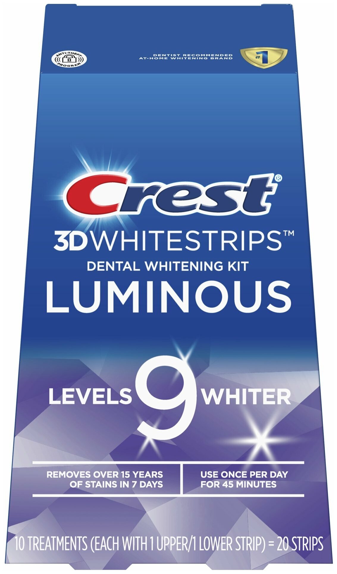 Отбеливающие полоски для зубов Crest 3D Whitestrips Luminous