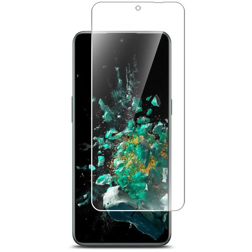 Защитное стекло на OnePlus Ace Pro (ВанПлюс Айс Про) на Экран, гибридное: пленка + стекловолокно, прозрачное тонкое Hybrid Glass, Brozo защитное стекло на oneplus ace pro ванплюс айс про на экран гибридное пленка стекловолокно прозрачное тонкое hybrid glass miuko