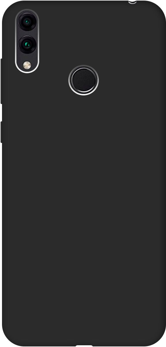 Матовый Soft Touch силиконовый чехол на Honor 8C, Хонор 8С черный