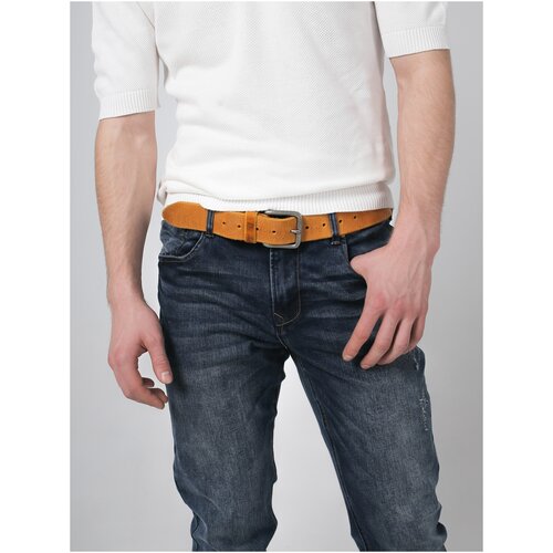 фото Ремень krapiva, размер 100, желтый