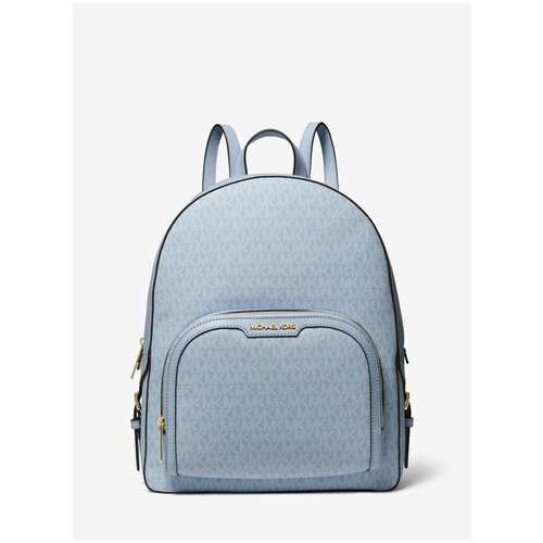 фото Рюкзак michael kors модель jaycee светло-голубой в монограмму с двумя отделениями michael kors large womens travel school backpack рюкзак michael kors модель jaycee светло-голубой в монограмму с двумя отделениями michael kors large womens travel school backpack shoulder satchel bag handbag
