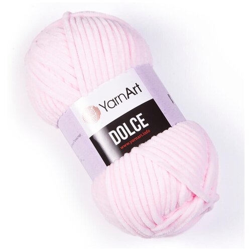 Пряжа для вязания YarNart Dolce (Дольче), комплект: 5 шт., цвет: розовый (750), состав: 100% микрополиэстер, вес: 100 г, длина: 120 м
