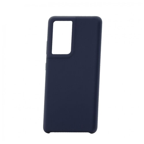 фото Чехол на samsung galaxy s21 ultra derbi slim silicone-2 полуночно-синий