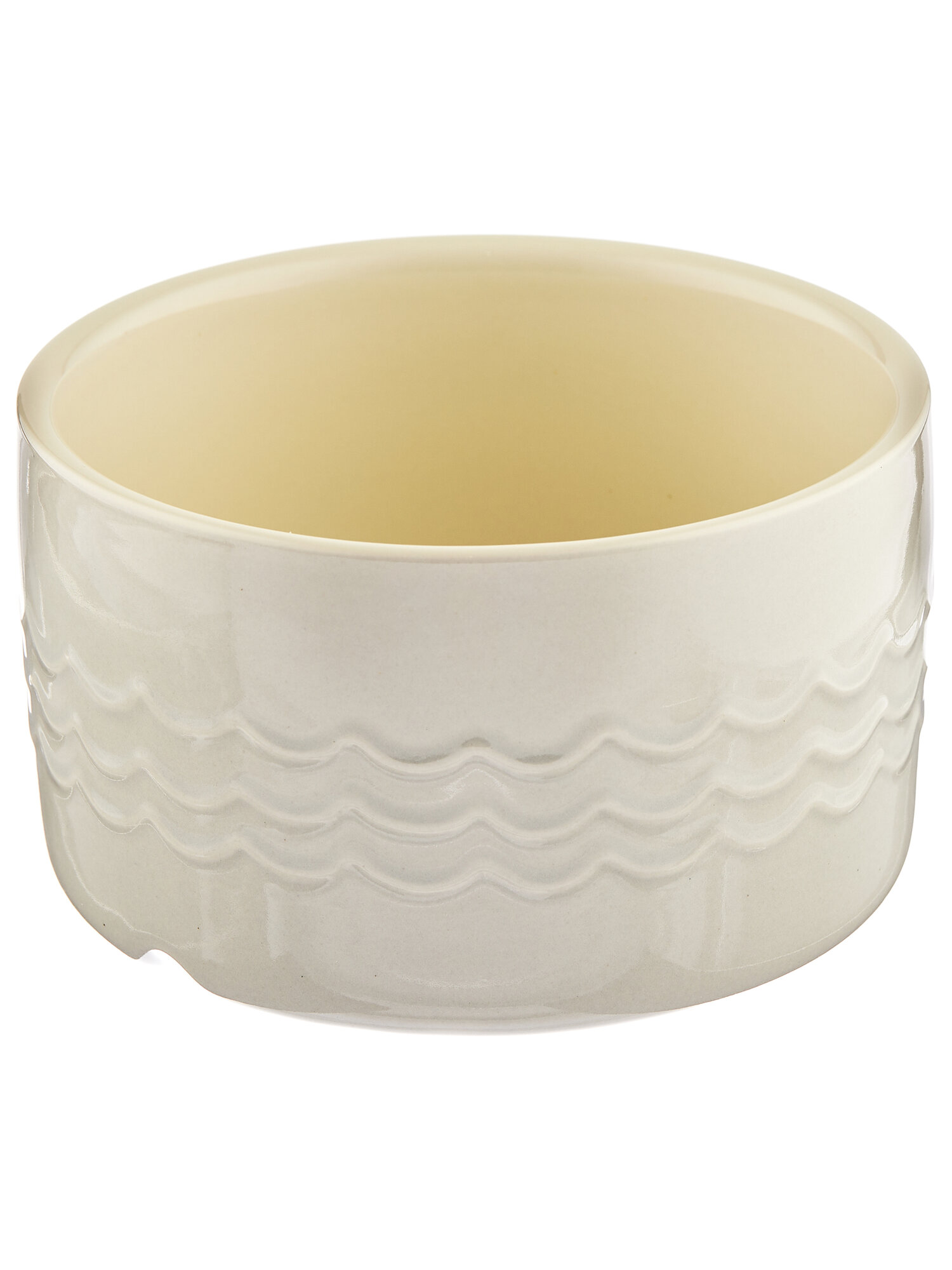 SCRUFFS Миска керамическая для собак "Icon Water", кремовая, 20х20х10.5см, 2200мл (Великобритания) - фото №1