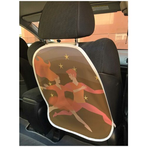 фото Защитная накидка joyarty "танец влюбленных" на спинку автомобильного сидения
