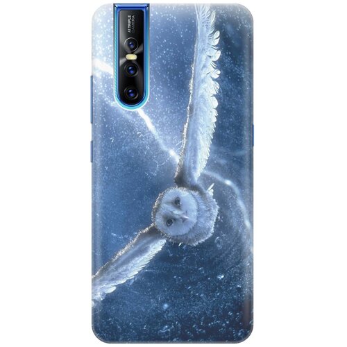 фото Re:pa накладка transparent для vivo v15 pro с принтом "сова в полёте"
