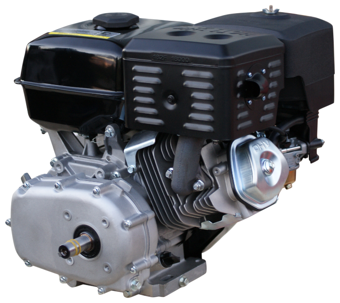 Двигатель бензиновый Lifan 177F-R ручной стартер (9 л.с. горизонтальный вал 22 мм редуктор/сцепление)