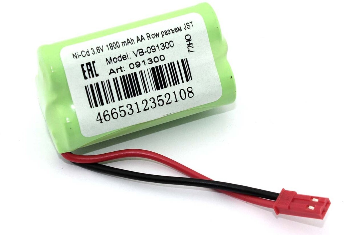 Аккумулятор Ni-Cd 3.6V 1800 mAh AA Row разъем JST