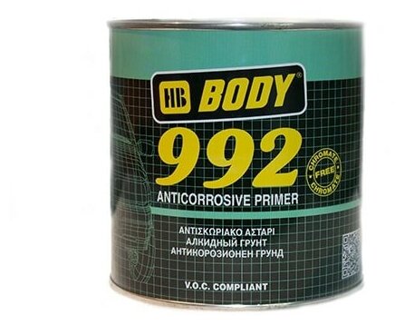 Грунт аэрозольный BODY 992 1К (5100299200) алкидный чёрный (0.4 л.) BODY-992-AER-BK-0.4