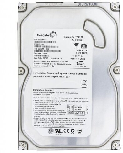 Жесткий диск Seagate ST3120215A 120Gb 7200 IDE 3.5" HDD