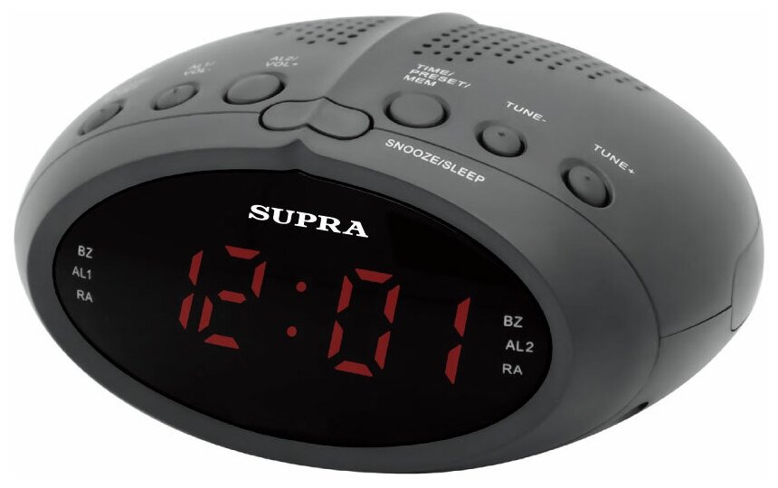 Радиобудильник SUPRA SA-24FM черный