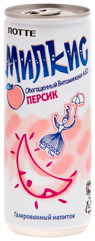 Напиток Milkis Персик 250 мл