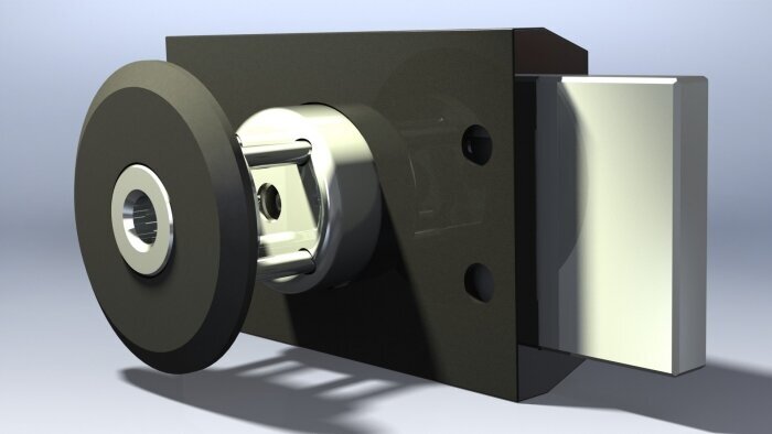 Замок накладной Поливектор Барьер 2 МК Гост 3, цвет чёрный - фото №4