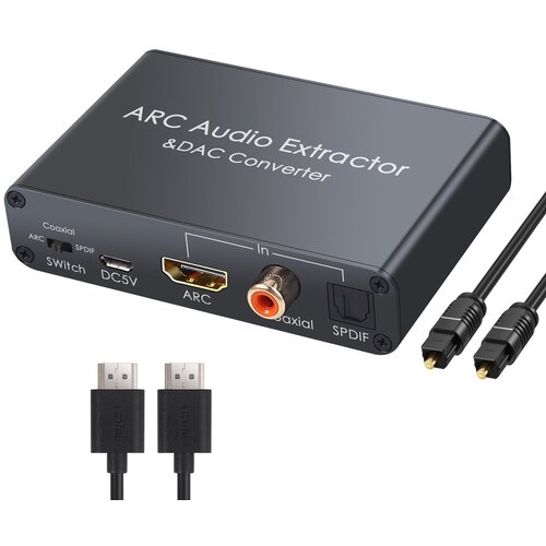 HDMI ARC, Coaxial, SPDIF Audio Extractor (конвертер звука) Neoteck DAC108