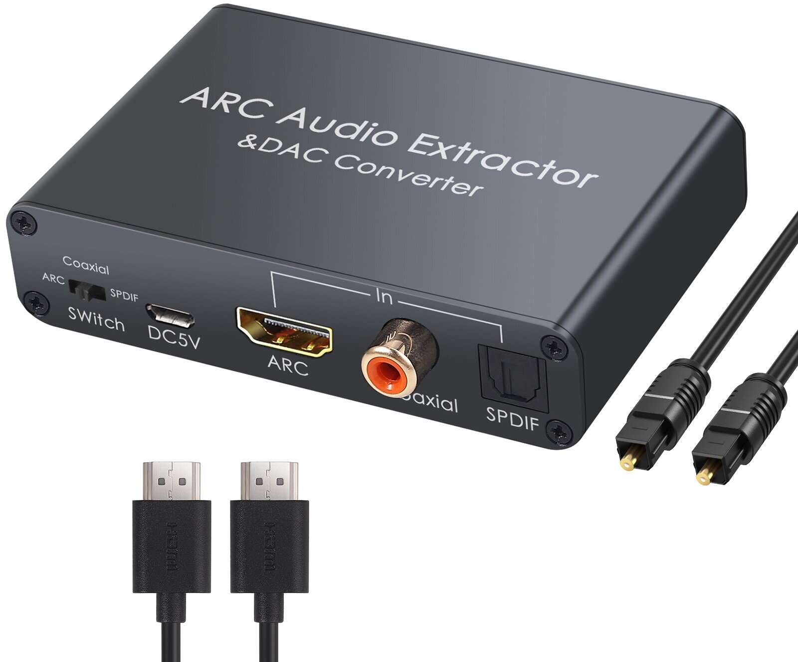 HDMI ARC экстрактор (конвертер аудио 5.1) Neoteck DAC108 (SPDIF/Coaxial/RCA/3.5мм)