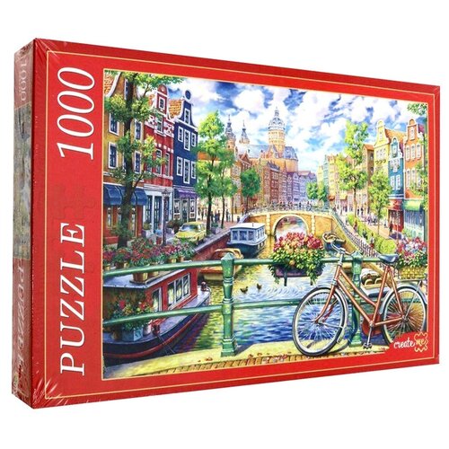Рыжий кот Пазл «Канал в Амстердаме», 1000 элементов