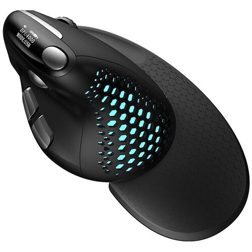 Мышь вертикальная беспроводная DeLUX M618XS с подсветкой и OLED дисплеем 759500₽