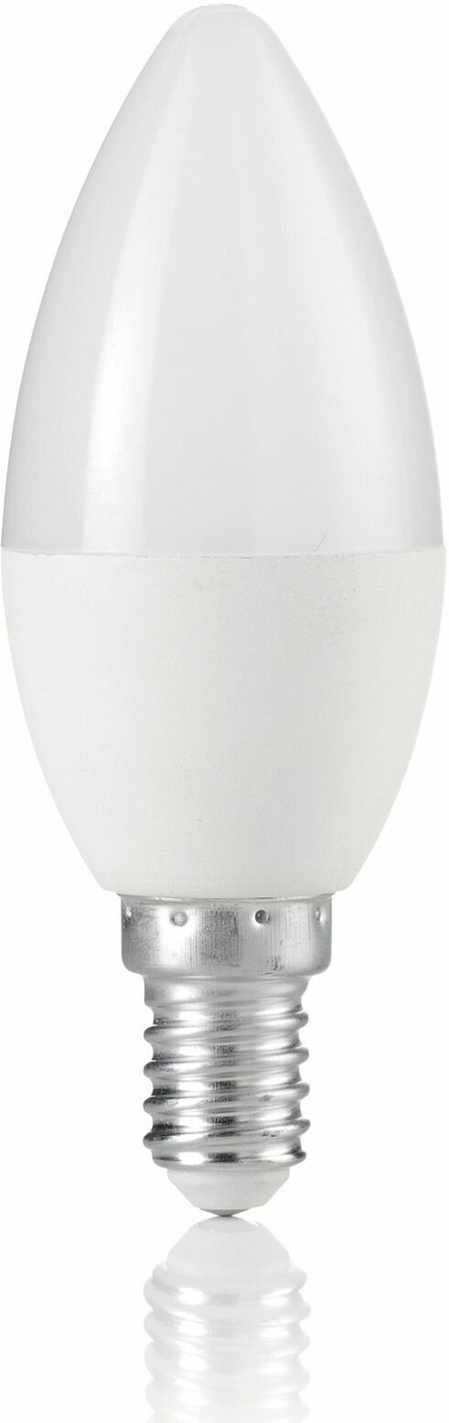 фото Лампа светодиодная ideal lux Oliva С37 Свеча 6Вт 520Лм 3000К CRI80 Е14 230В Белый Не диммируемая 151748.