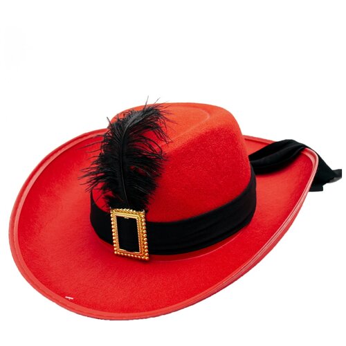 фото Красная мушкетерская шляпа, ⌀ 61 см. fiestas guirca