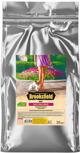Корм сухой для собак мелких пород 10 кг BROOKSFIELD (Бруксфилд) Low Grain Adult Dog Small Breed, Говядина