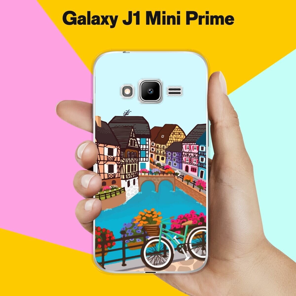 Силиконовый чехол на Samsung Galaxy J1 Mini Prime Велосипед / для Самсунг Галакси Джей 1 Мини Прайм