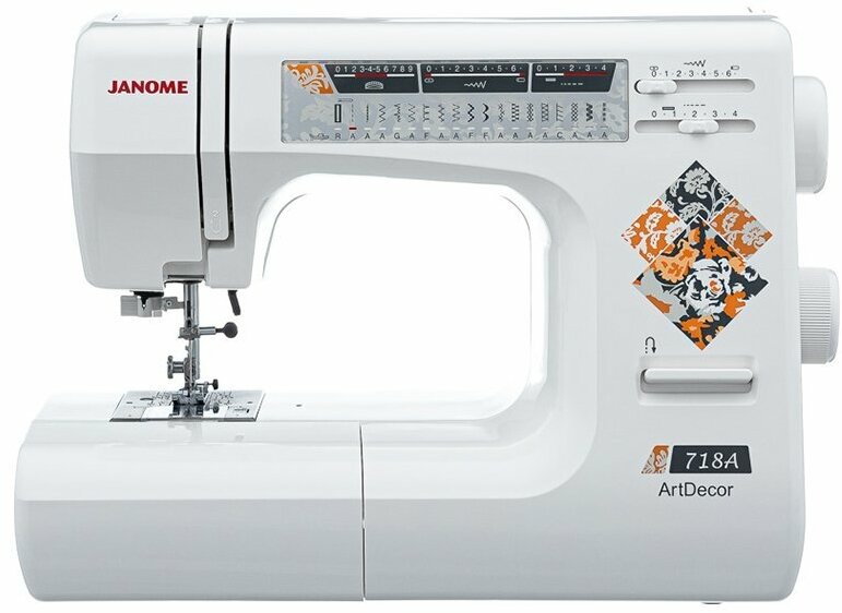Швейная машина Janome ArtDecor 718A / Электромеханическая швейная машинка 718 А / 19 операций / Швейное оборудование