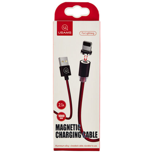 Кабель USB Lightning 8Pin USAMS US-SJ292 U-sure Magnetic 1м красный кабель usb micro usb usams us sj435 u52 charging 1м фиолетовый